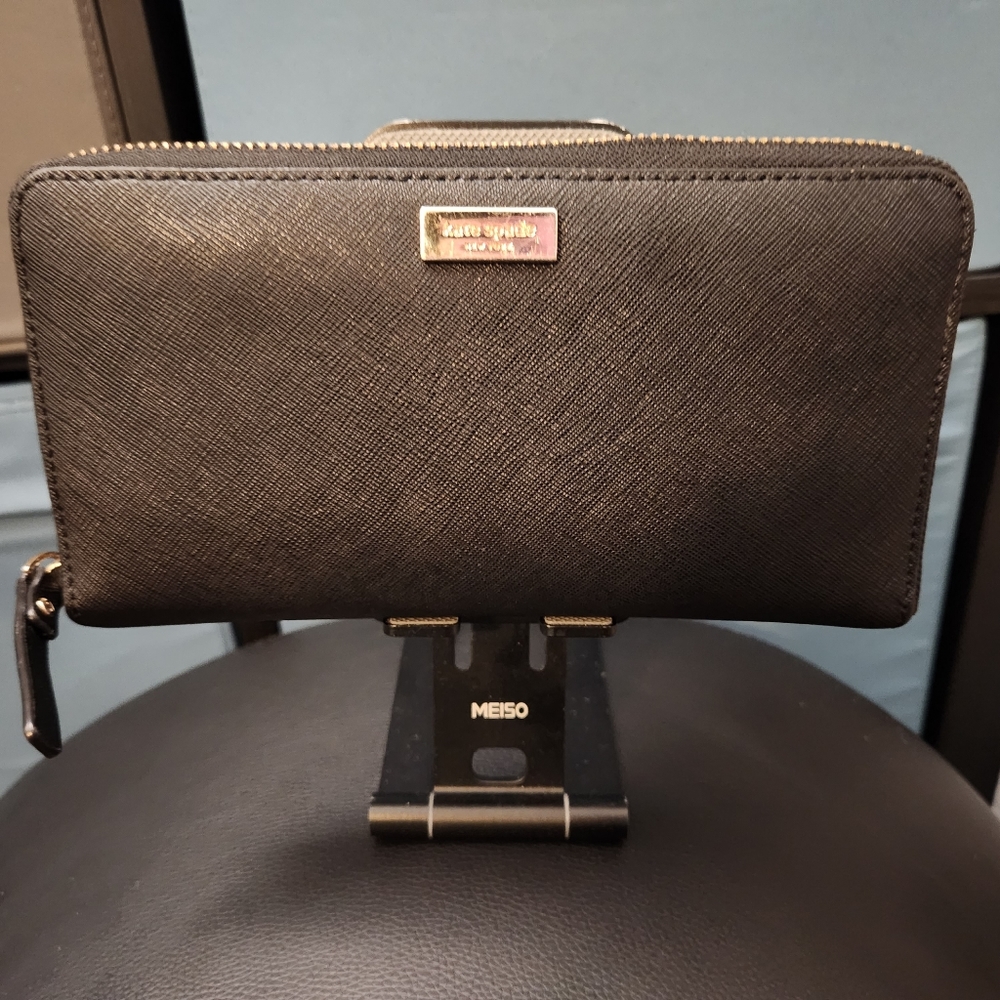 kate spade new york | Plain Leather Long Wallets